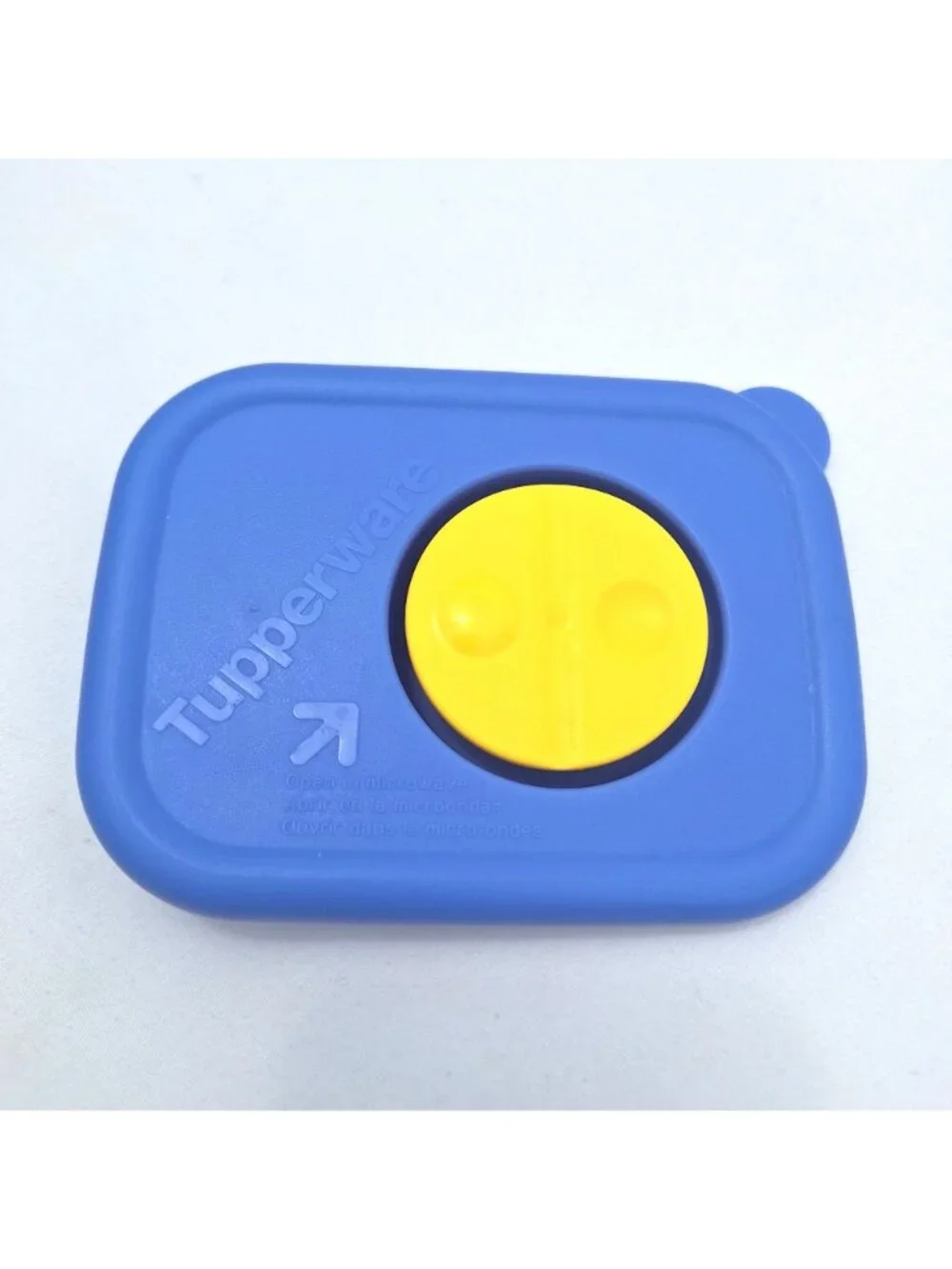 Tupperware Rock N Serve Blue Replacement Seal For 1 Cup Container Yellow Vent